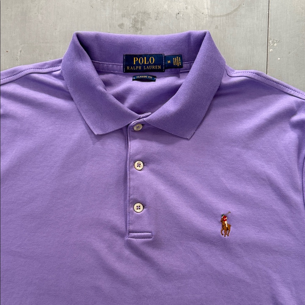 EUC soft touch Men’s M Polo by Ralph Lauren Purple Men's Shirt
